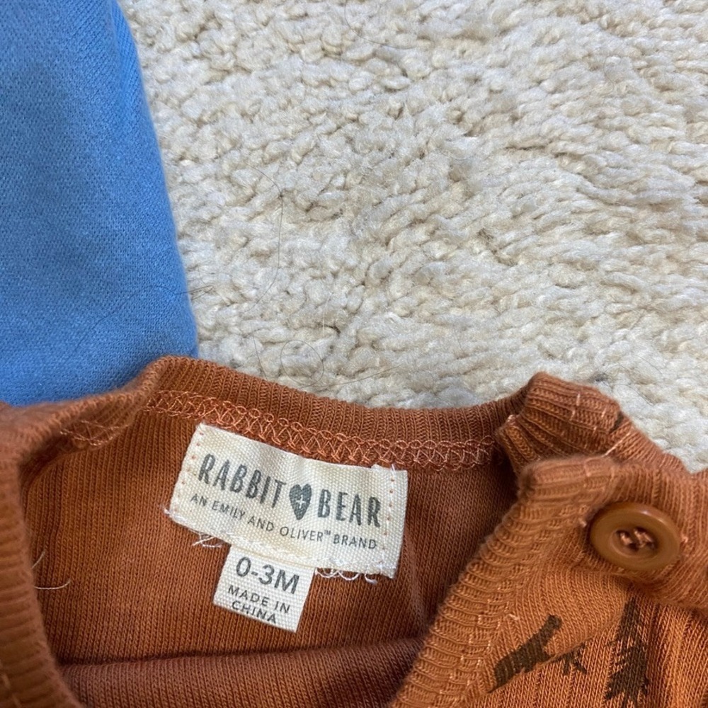 Baby Boy Clothing Bundle 0-3M Assorted Brands Animals Casual Sleep Comfort - Picture 6 of 7